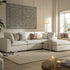 Lutyens Beige Linen Blend Modular Sofa, 3 - Piece Chaise - daals