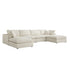 Lutyens Beige Linen Blend Modular Sofa, 6 - Piece U - Shape Set - daals