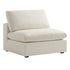 Lutyens Beige Linen Blend Modular Sofa, Armless Seat - daals
