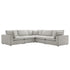 Lutyens Light Grey Linen Blend Modular Sofa, 5 - Piece Corner Set - daals