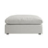Lutyens Light Grey Linen Blend Modular Sofa, Stool - daals