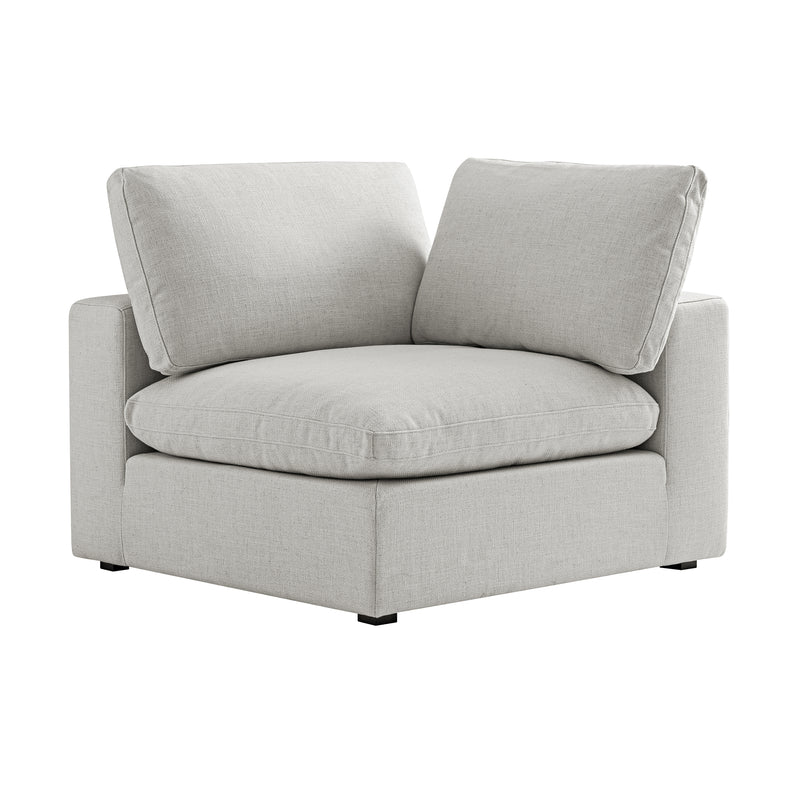 Lutyens Light Grey Linen Blend Modular Sofa, Corner Unit - daals