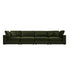 Lutyens Moss Green Velvet Modular Sofa, 4 - Piece - daals