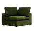 Lutyens Moss Green Velvet Modular Sofa, Corner Unit - daals