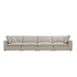 Lutyens Oatmeal Weave Fabric Modular Sofa, 4 - Piece - daals