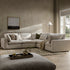 Lutyens Oatmeal Weave Fabric Blend Modular Sofa, 5 - Piece Corner Set - daals
