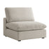 Lutyens Oatmeal Weave Fabric Modular Sofa, Armless Seat - daals