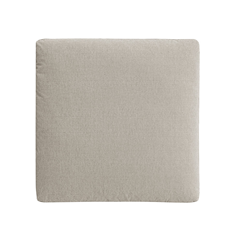 Lutyens Oatmeal Weave Fabric Modular Sofa, Stool