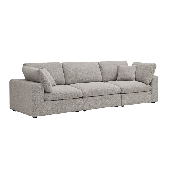 Lutyens Taupe Boucle Modular Sofa, 3-Piece