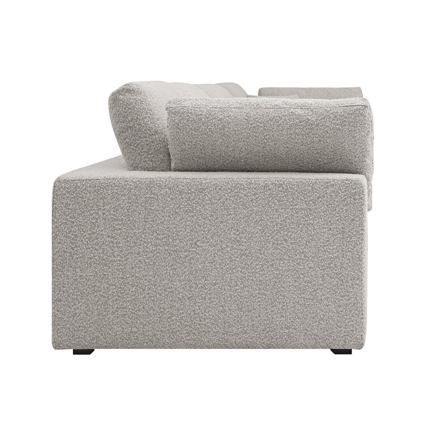 Lutyens Taupe Boucle Modular Sofa, 4-Piece