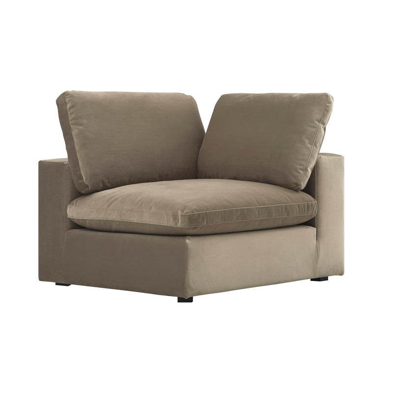 Lutyens Taupe Velvet Modular Sofa, Corner Unit - daals