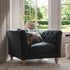 Ashby Chesterfield Armchair, Aegean Blue Velvet - daals