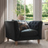 Ashby Chesterfield Armchair, Aegean Blue Velvet