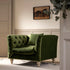 Ashby Chesterfield Armchair, Fern Green Velvet - daals