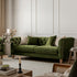 Ashby Chesterfield Large 3 - Seater Sofa, Fern Green Velvet - daals