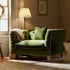Ashby Chesterfield Loveseat, Fern Green Velvet - daals