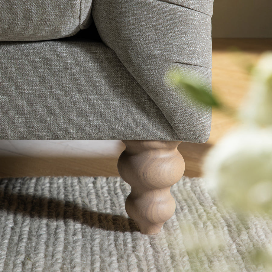 Ashby Chesterfield 2-Seater Sofa, Mist Grey Chenille