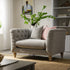 Ashby Chesterfield Loveseat, Mist Grey Chenille - daals