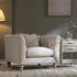 Ashby Chesterfield Armchair, Oatmeal Chenille - daals