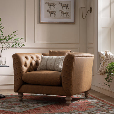 Faux Leather Sofas