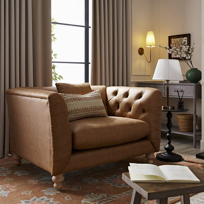Faux Leather Sofas