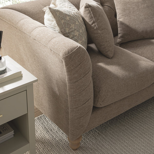Ashby Chesterfield 2-Seater Sofa, Taupe Chenille
