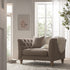 Ashby Chesterfield Loveseat, Taupe Chenille - daals