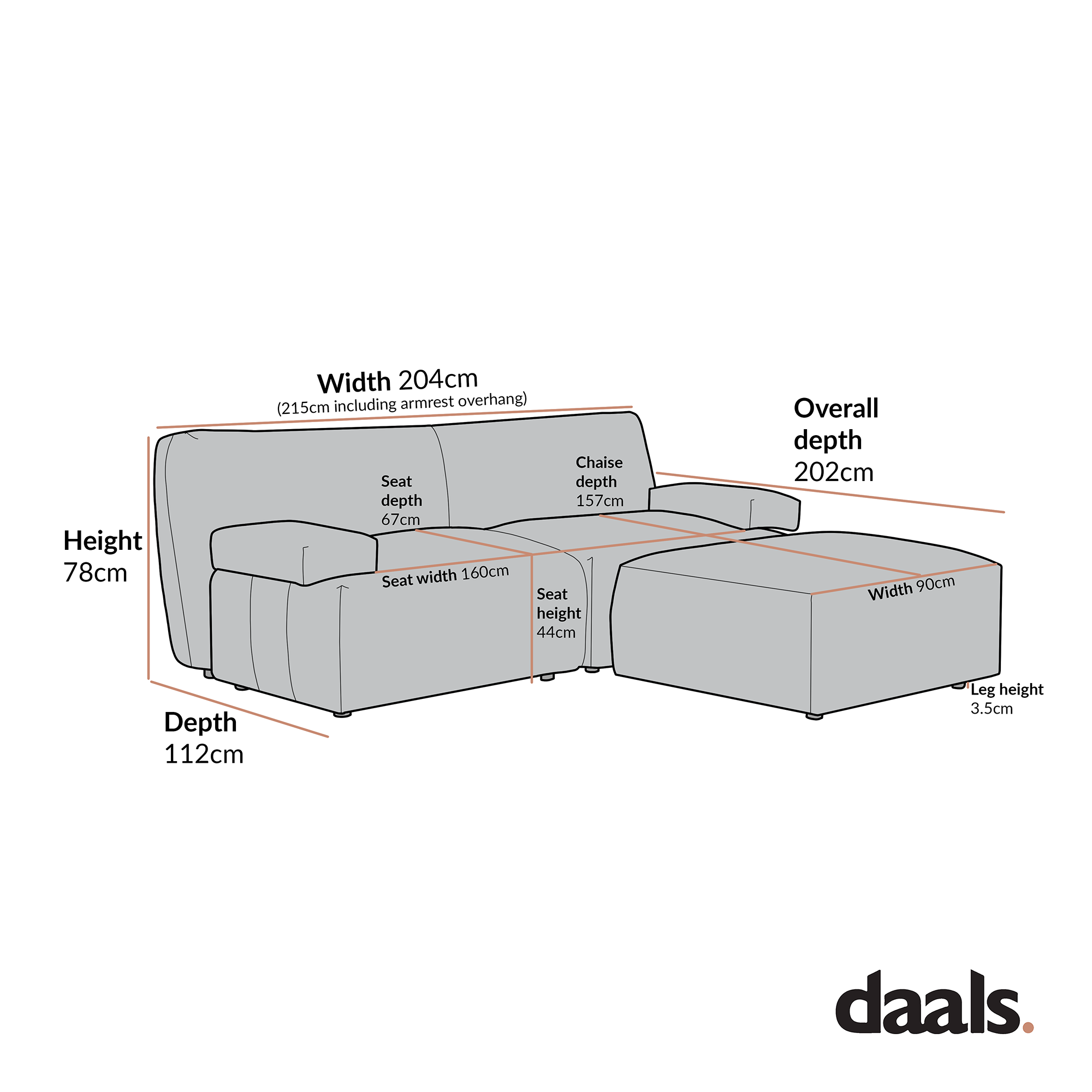 Carlyle Beige Cotton Blend Modular Sofa, 2-Piece Chaise