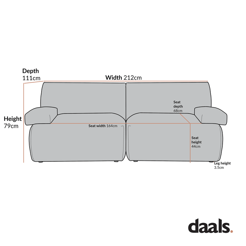 Carlyle Beige Cotton Blend Modular Sofa, 2-Piece