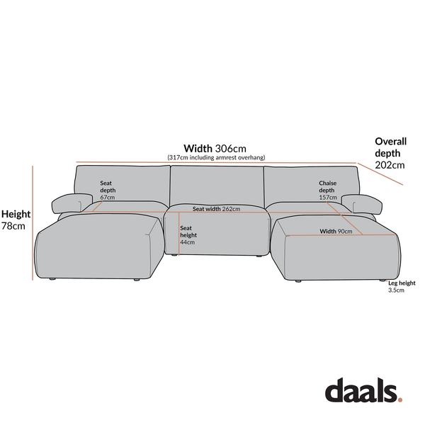 Carlyle Beige Cotton Blend Modular Sofa, 5-Piece U-Shape Set