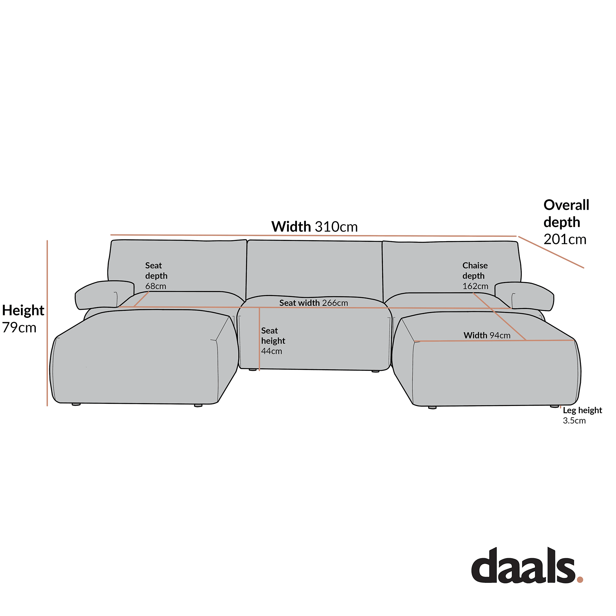Carlyle Beige Cotton Blend Modular Sofa, 5-Piece U-Shape Set