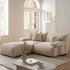 Carlyle Beige Cotton Blend Modular Sofa, 2-Piece Chaise