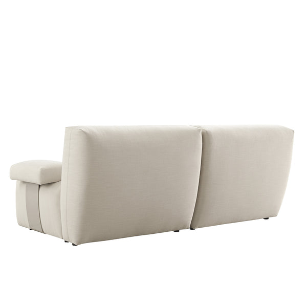 Carlyle Beige Cotton Blend Modular Sofa, 2 - Piece - daals