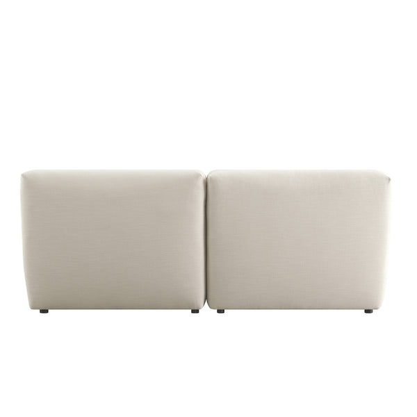 Carlyle Beige Cotton Blend Modular Sofa, 2 - Piece - daals
