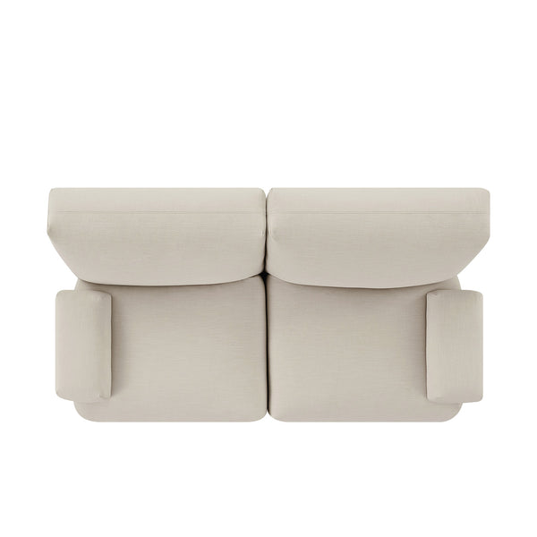 Carlyle Beige Cotton Blend Modular Sofa, 2 - Piece - daals