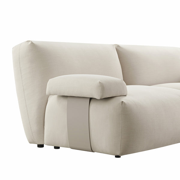 Carlyle Beige Cotton Blend Modular Sofa, 2 - Piece - daals