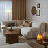 Carlyle Beige Cotton Blend Modular Sofa, Compact Corner Set - daals