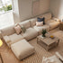 Carlyle Beige Cotton Blend Modular Sofa, 4 - Piece Chaise - daals