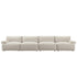 Carlyle Beige Cotton Blend Modular Sofa, 4 - Piece - daals