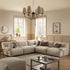 Carlyle Beige Cotton Blend Modular Sofa, Large Corner Set - daals