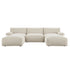 Carlyle Beige Cotton Blend Modular Sofa, 5-Piece U-Shape Set