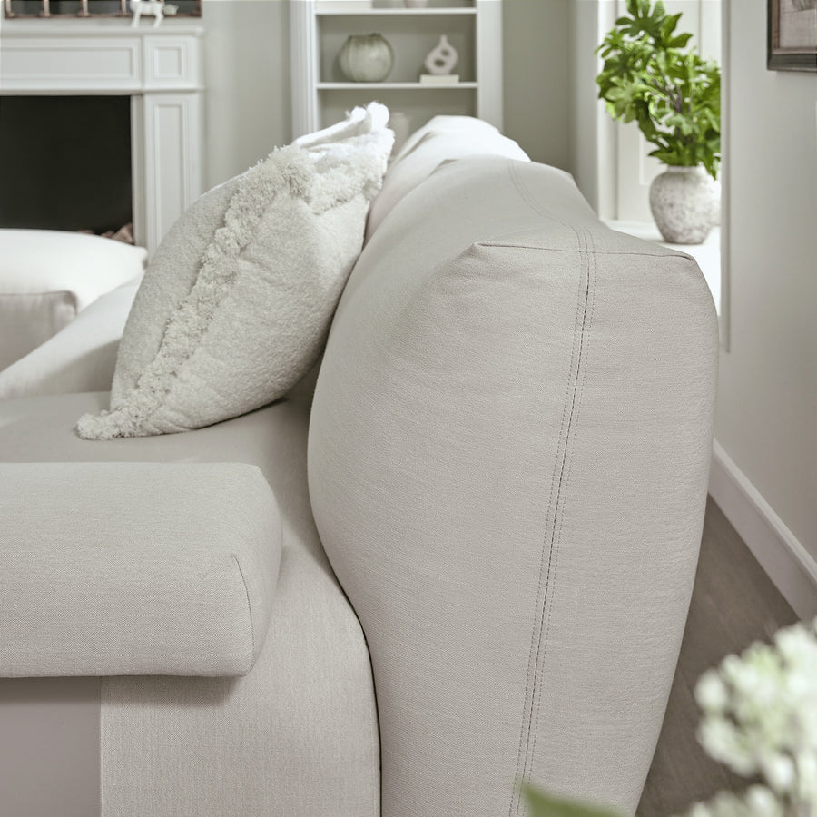 Carlyle Beige Cotton Blend Modular Sofa, 5-Piece U-Shape Set
