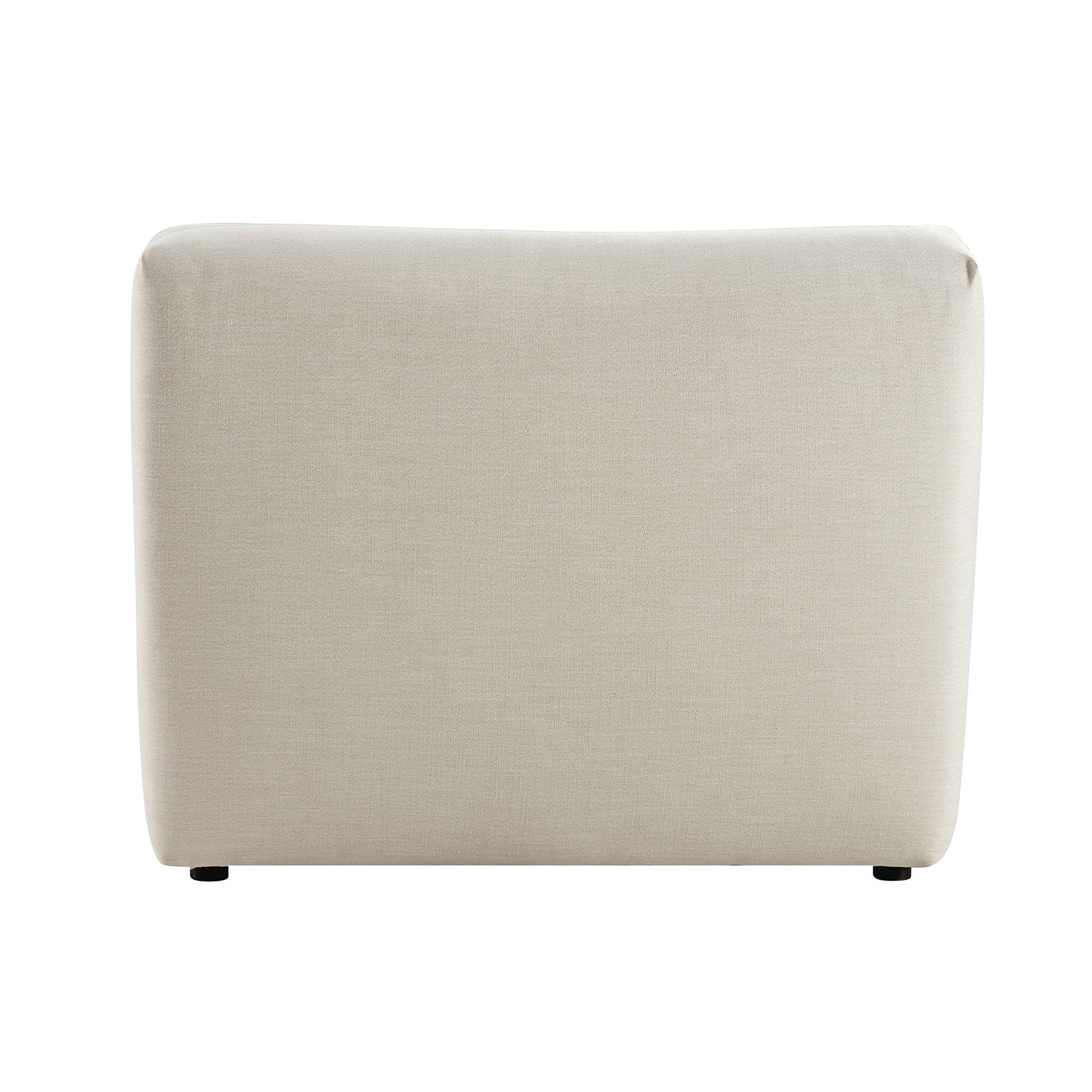 Carlyle Beige Cotton Blend Modular Sofa, Side Seat