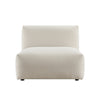 Carlyle Beige Cotton Blend Modular Sofa, Armless Seat