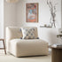 Carlyle Beige Cotton Blend Modular Sofa, Armless Seat - daals