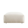 Carlyle Beige Cotton Blend Modular Sofa, Stool