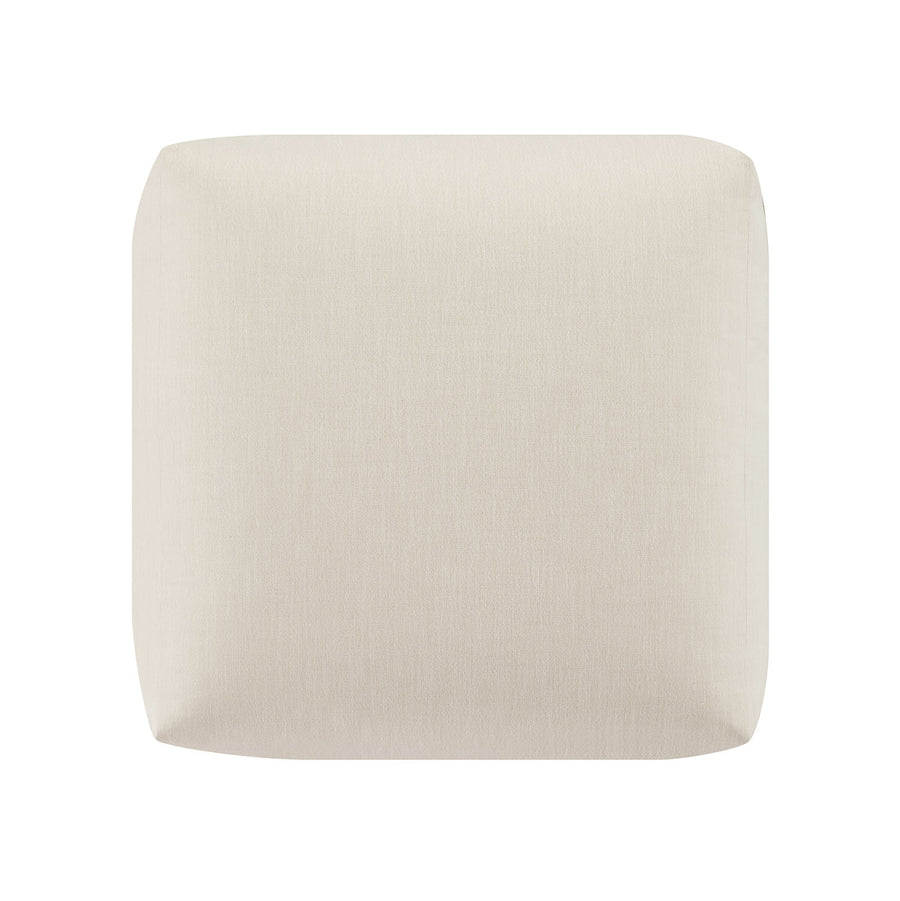 Carlyle Beige Cotton Blend Modular Sofa, Stool