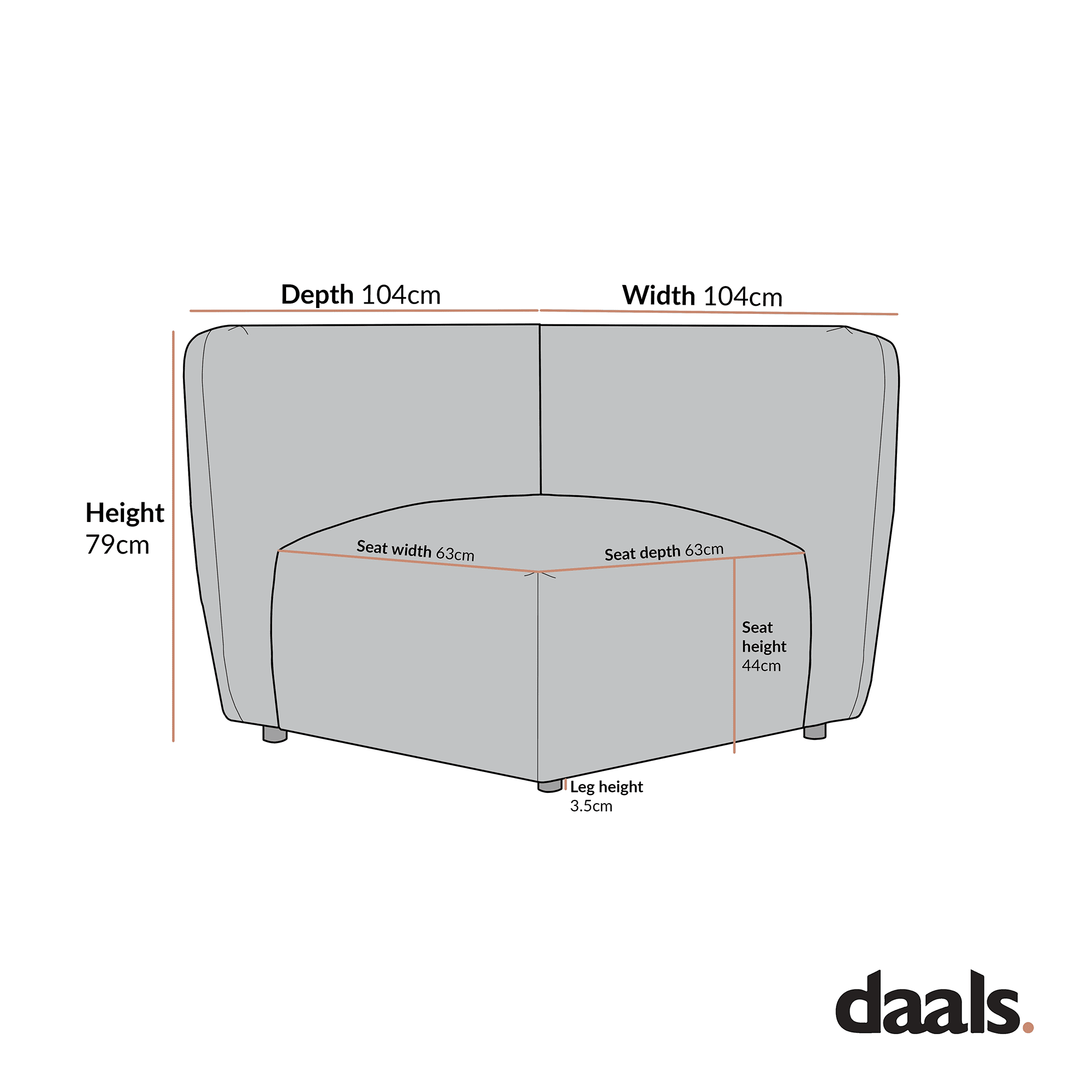 Carlyle Beige Cotton Blend Modular Sofa, Corner Seat