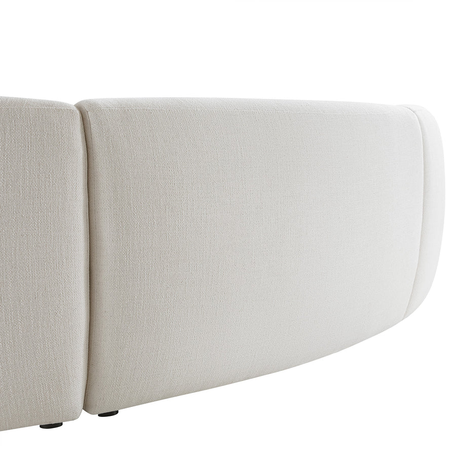 Rubens Beige Linen Blend 3-Piece Left Open Modular Sofa - daals