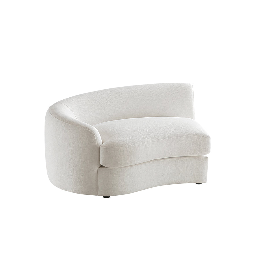 Rubens Beige Linen Blend Modular Sofa, Left Arm Seat - daals